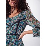 Sukienka Cecilie Copenhagen mini na spacer oversize w kwiaty