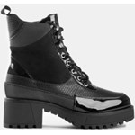Workery damskie DeeZee sznurowane casual czarne
