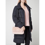 Różowa kopertówka Love Moschino na ramię z futra elegancka