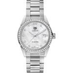 Zegarek srebrny Tag Heuer