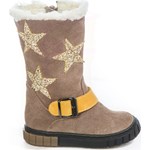 Buty zimowe dziecięce Zapato brązowe skórzane