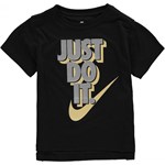 Bluzka dziewczęca Nike z krótkimi rękawami w nadruki