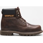 Buty zimowe męskie brązowe Caterpillar młodzieżowe skórzane