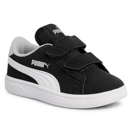 Czarne trampki dziecięce Puma na rzepy