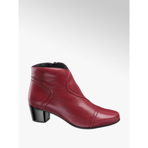 Czerwone botki 5th avenue na obcasie 39 Deichmann