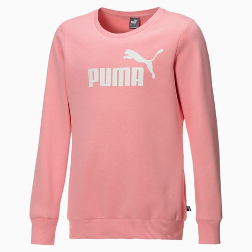 PUMA Crew Neck Fleece Girls' Sweater, Biały, rozmiar 92, Odzież Puma 140 PUMA EU