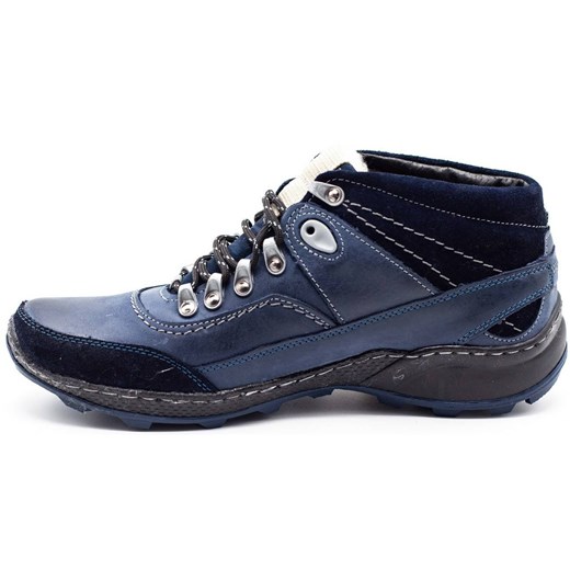 Buty Olivier trekkingowe męskie granatowe