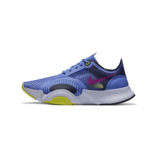 Buty sportowe damskie niebieskie Nike wiosenne sznurowane płaskie