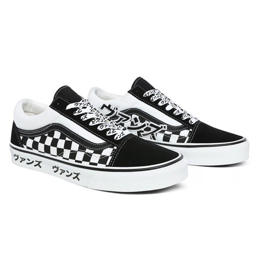 Trampki męskie czarne Vans bez zapięcia
