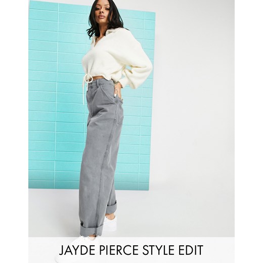 ASOS DESIGN – Niebieskie spodnie chinosy o bardzo luźnym kroju 40 Asos Poland