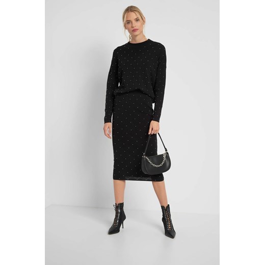 Sweter nietoperz z perłami S orsay.com