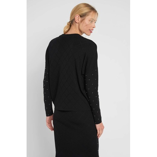 Sweter nietoperz z perłami S orsay.com