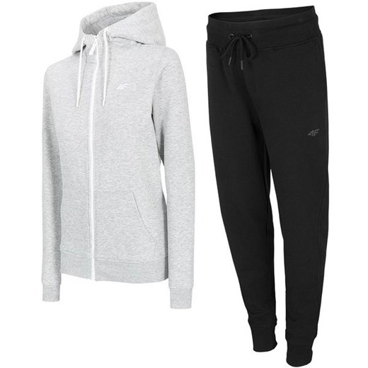 Dres damski NOSD4 BLD300 + SPDD300 4F (chłodny jasny szary melanż/czarny) S SPORT-SHOP.pl wyprzedaż