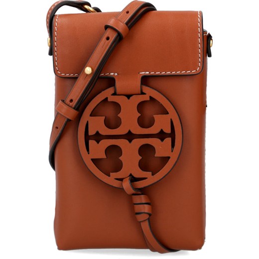 TORY BURCH Skórzana torebka na telefon miller Tory Burch Uniwersalny Gomez Fashion Store