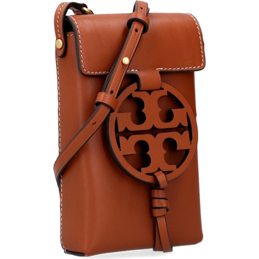 TORY BURCH Skórzana torebka na telefon miller Tory Burch Uniwersalny Gomez Fashion Store