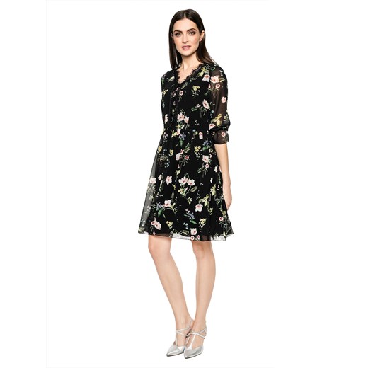 Zwiewna sukienka w kwiaty L`AF LORANA 42 okazja Eye For Fashion