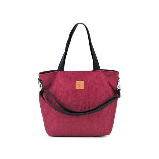 Duża torba szoperka Mili Duo Braid MDb2 - burgund Militu uniwersalny Mustache.pl