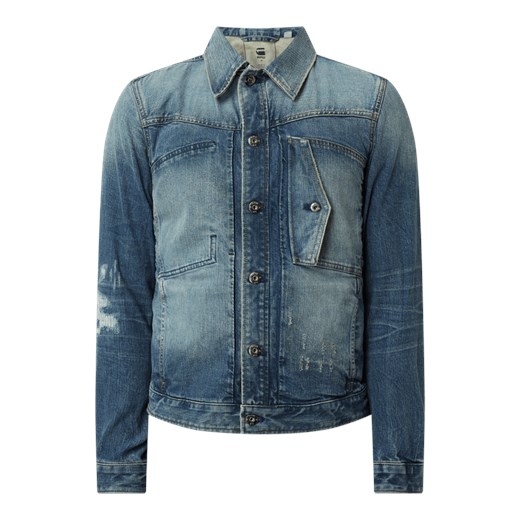 Kurtka męska G-Star Raw niebieska z elastanu casual