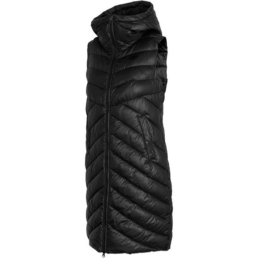 Bezrękawnik puchowy damski H4L21 KUDP002 4F (głęboka czerń) S SPORT-SHOP.pl promocyjna cena