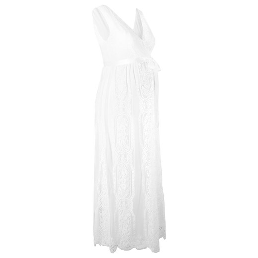 Sukienka Bonprix maxi biała