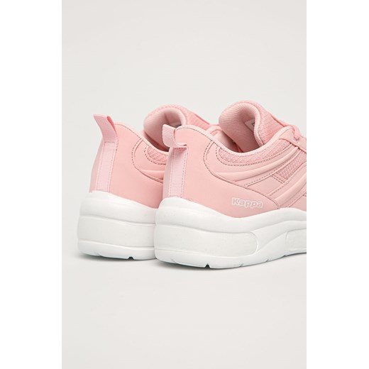Buty sportowe damskie Kappa sznurowane ze skóry ekologicznej płaskie