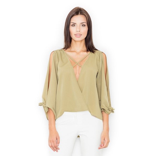Figl Woman's Blouse M485 Olive Figl L Factcool