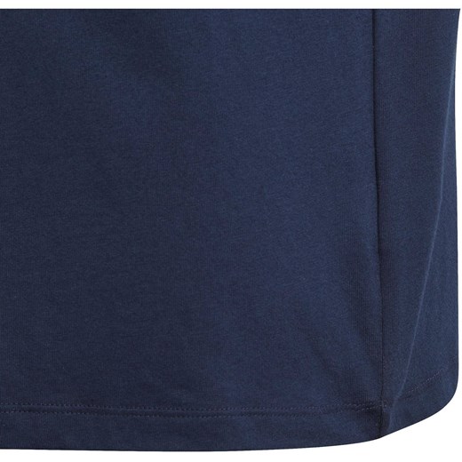 Granatowy t-shirt chłopięce Adidas z krótkim rękawem bawełniany