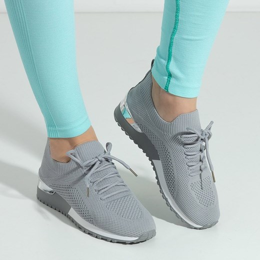 Szare damskie sportowe buty Buer - Obuwie Royalfashion.pl 41 royalfashion.pl