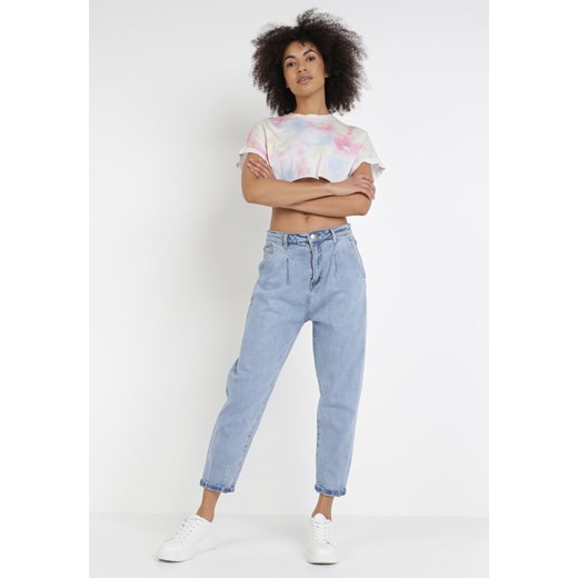 Jasnoniebieskie Jeansy Slouchy Lephisia XL Born2be Odzież