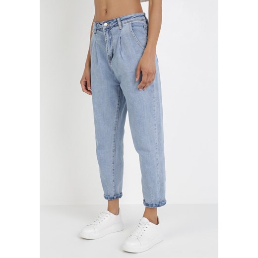 Jasnoniebieskie Jeansy Slouchy Lephisia M Born2be Odzież