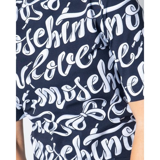Bluzka damska Love Moschino z okrągłym dekoltem
