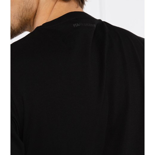 T-shirt męski Karl Lagerfeld z krótkimi rękawami w nadruki