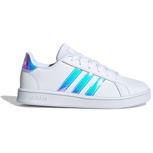 Buty młodzieżowe Grand Court Adidas (cloud white/holo) 36 SPORT-SHOP.pl