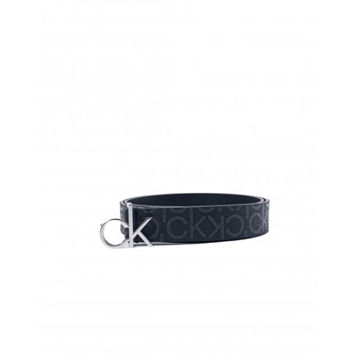 Calvin Klein Pasek Kobieta - FIXED BUCKLE LOGO BELT 30MM - Czarny Calvin Klein 80 Italian Collection