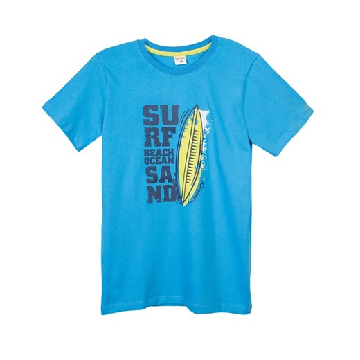 T-shirt chłopięce Tup Tup z krótkimi rękawami niebieski z nadrukami