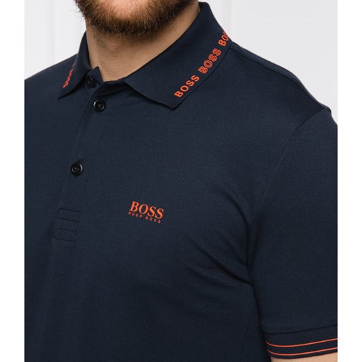T-shirt męski niebieski BOSS HUGO