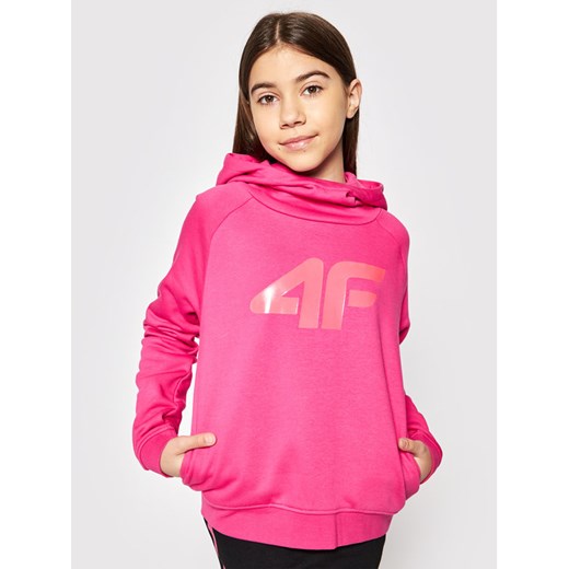 4F Bluza HJL21-JBLD002 Różowy Regular Fit 128 MODIVO