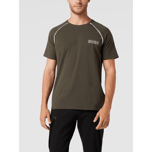 T-shirt męski BOSS HUGO z krótkim rękawem zielony