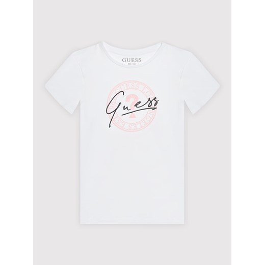 T-Shirt J1BI20 J1311 Biały Regular Fit Guess 7 MODIVO