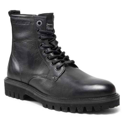 Trapery PEPE JEANS - Trucker Boot PMS50213 Black 999 Pepe Jeans 44 eobuwie.pl