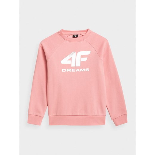 Bluza dziewczęca 4F różowa na wiosnę