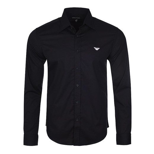 Koszula męska Emporio Armani z klasycznym kołnierzykiem casual z długim rękawem