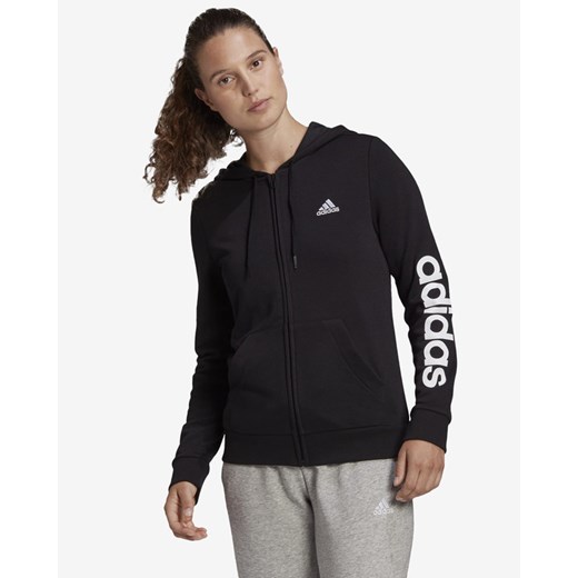 adidas Performance Essentials Logo Full-Zip Bluza Czarny L BIBLOO