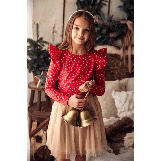 Czerwona bluzka w gwiazdki Myprincess / Lily Grey 116 MyPrincess.pl