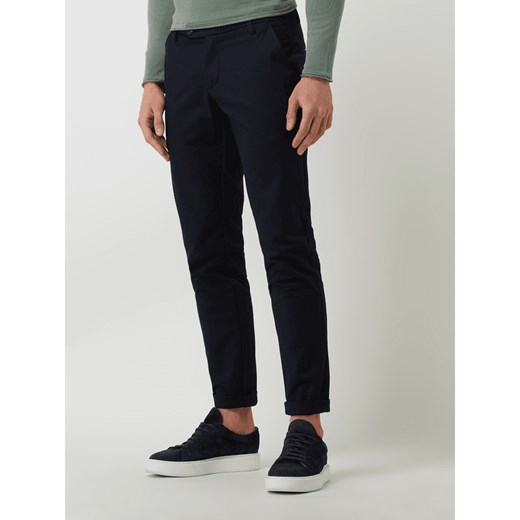 Chinosy o kroju slim fit z dodatkiem streczu model ‘Machu’ Bruun & Stengade 36/32 Peek&Cloppenburg