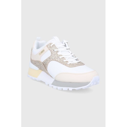 Guess Buty kolor biały na platformie Guess 36 ANSWEAR.com