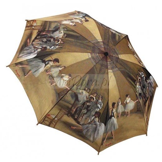 Lekcja Baletu Degas mała parasolka Galleria parasole-miadora-pl brazowy Baleriny