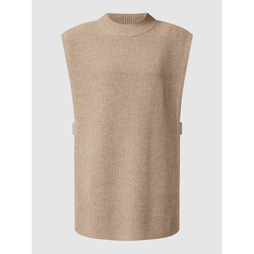 Bezrękawnik z mieszanki wełny jagnięcej model 'Lamby' Free/quent L/XL okazja Peek&Cloppenburg