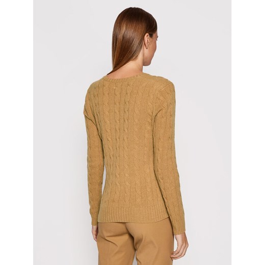 Polo Ralph Lauren Sweter 211508656073 Brązowy Regular Fit Polo Ralph Lauren L promocyjna cena MODIVO