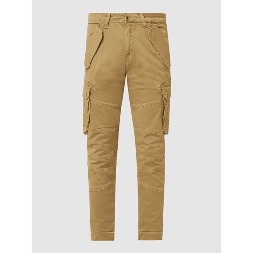 Spodnie cargo z detalami z logo model ‘COMBAT’ Alpha Industries 31 Peek&Cloppenburg